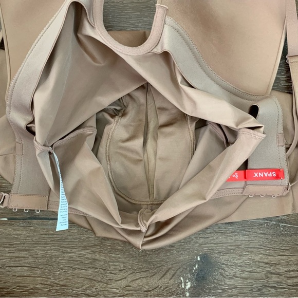 Spanx womens brown Plunge Low-Back Mid-Thigh Bodysuit L - Picture 11 of 11